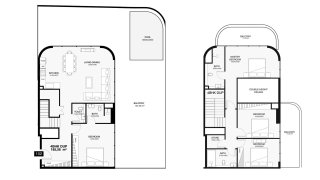 Планировка квартиры 4 спальни в ЖК Villa Del Gavi № 11023